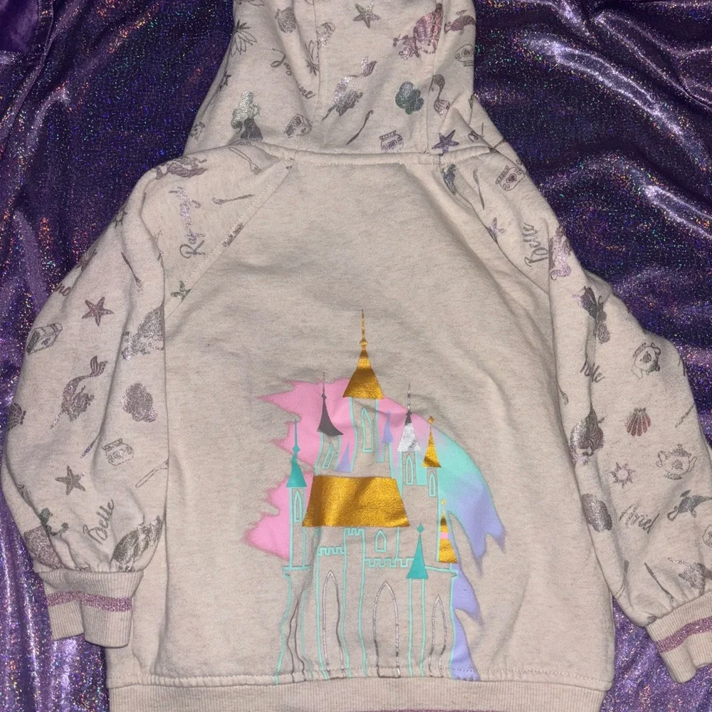 Kids Disney Princess Zip Up Hoodie